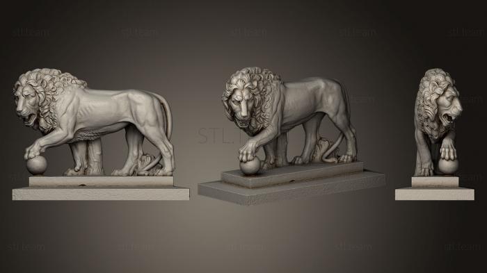 Статуэтки львы тигры сфинксы Neoclassical Lion